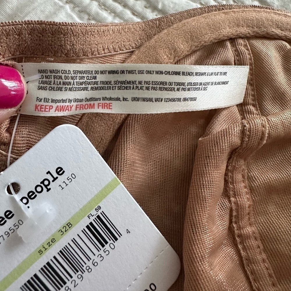 Free People Intimately Slow Dance Underwire Bra in Nude Size 32B - Picture 11 of 12